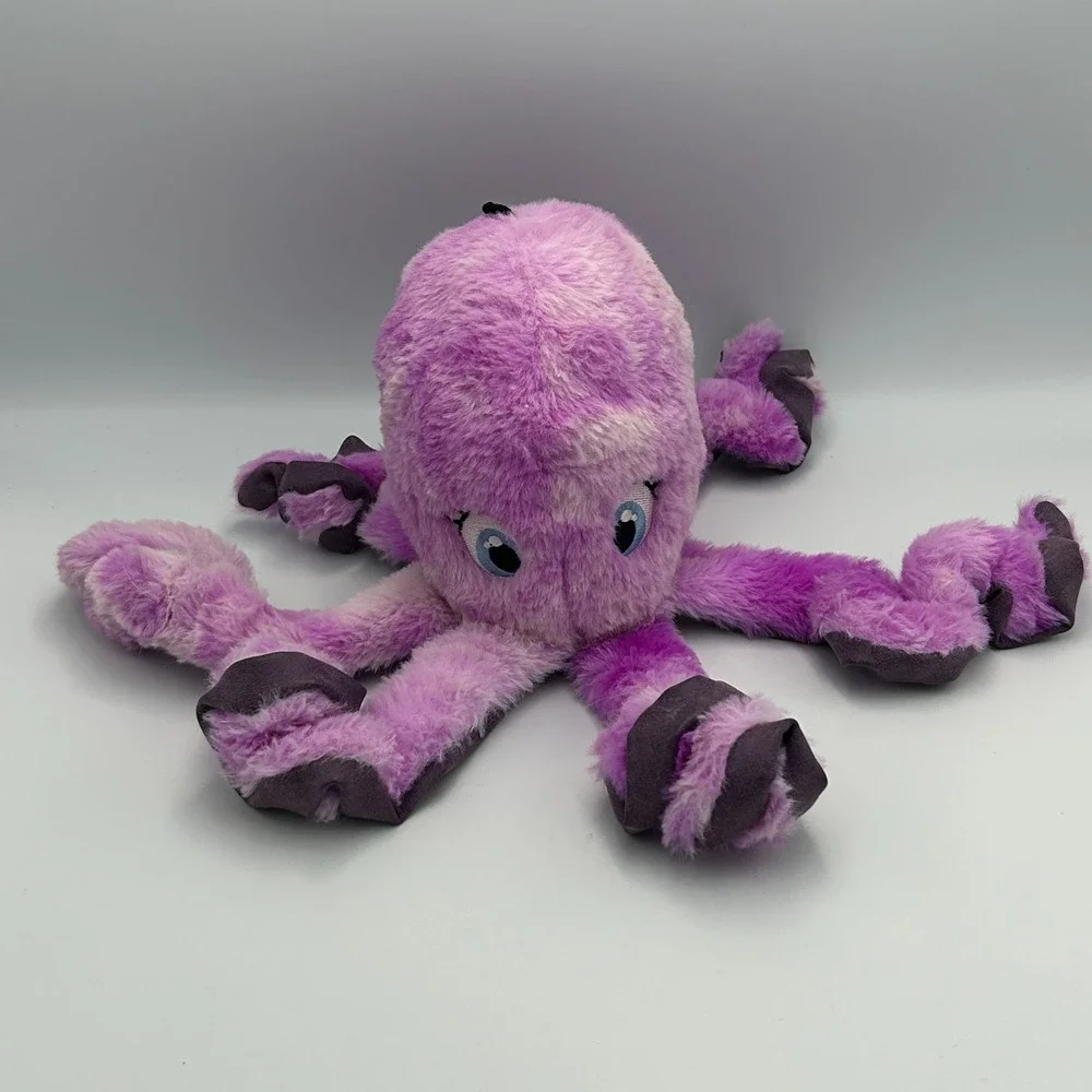 KONG SoftSeas Octopus Large Purple Soft Plush Squeaky Tug & Shake Dog Toy 10.75